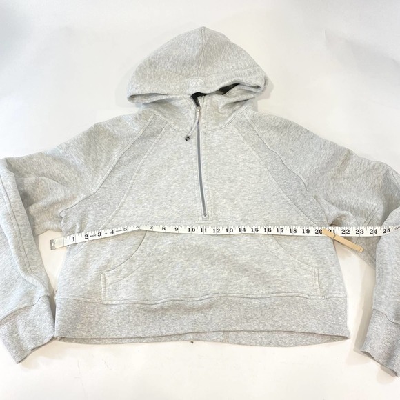 Lululemon Scuba Oversized 1/2 Zip Hoodie Grey ML - Picture 4 of 5